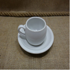 tea / coffee cup with small plate german WWII DAF KPM 
